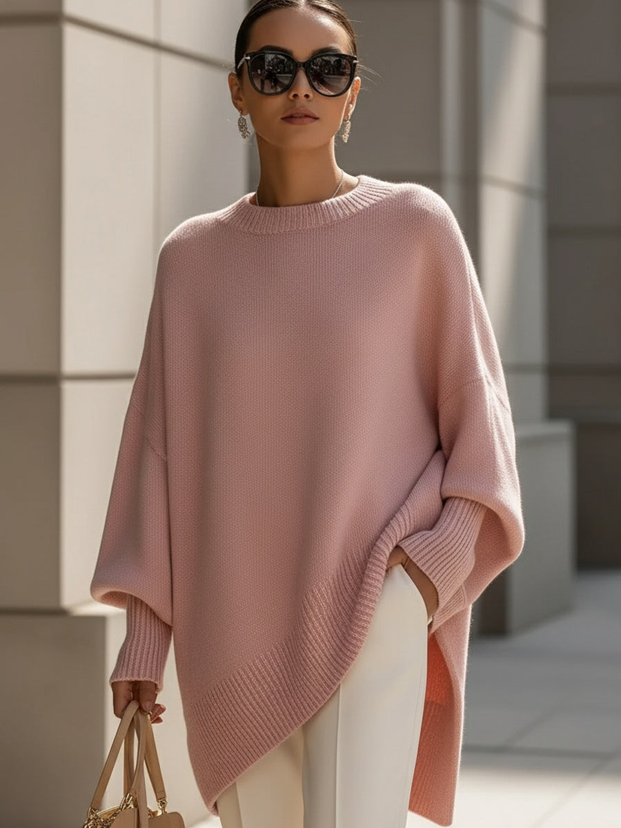 Jennifer oversized draped wide-neck sweater