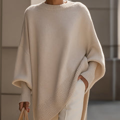 Jennifer oversized draped wide-neck sweater