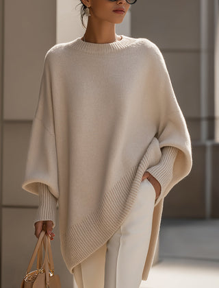 Jennifer oversized draped wide-neck sweater