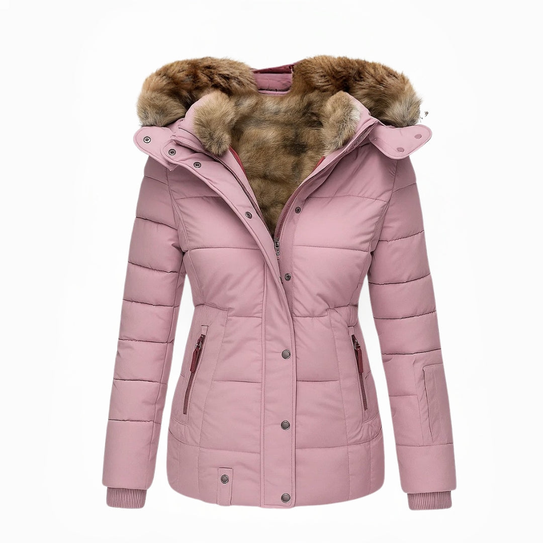 Maybelle hooded quilted winter coat