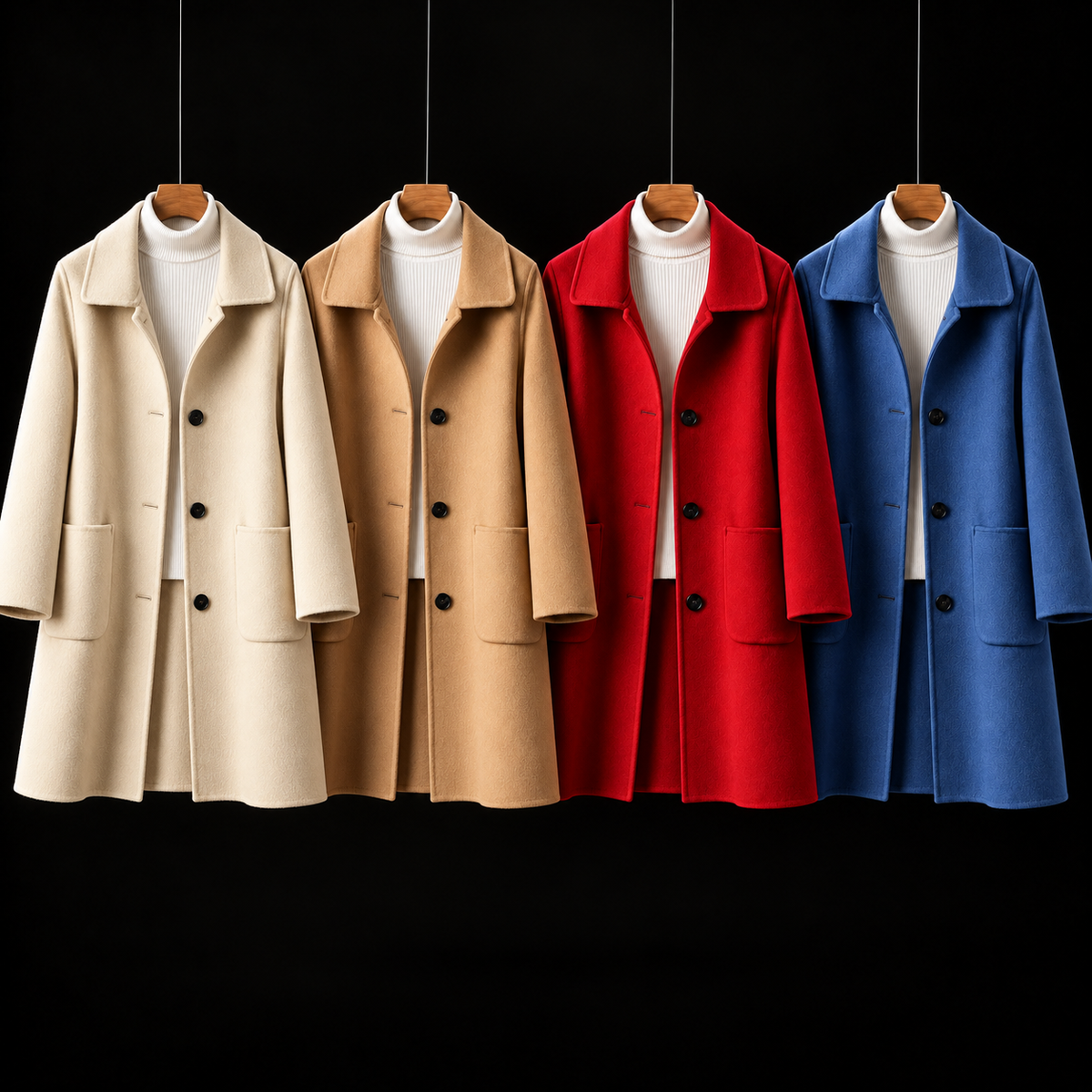 Harriet - Classic Single-Breasted Longline Coat