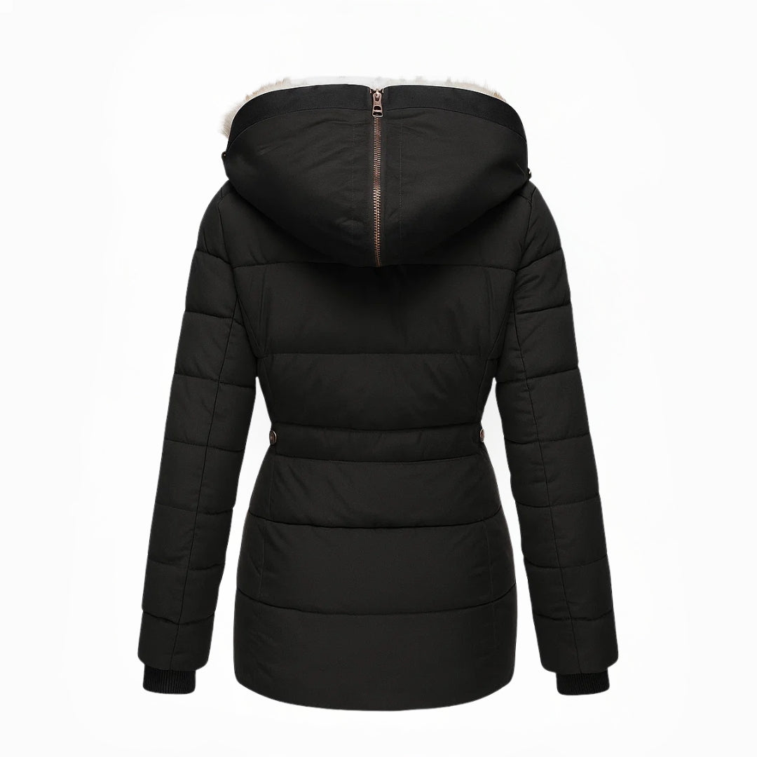 Maybelle hooded quilted winter coat