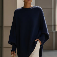 Jennifer oversized draped wide-neck sweater