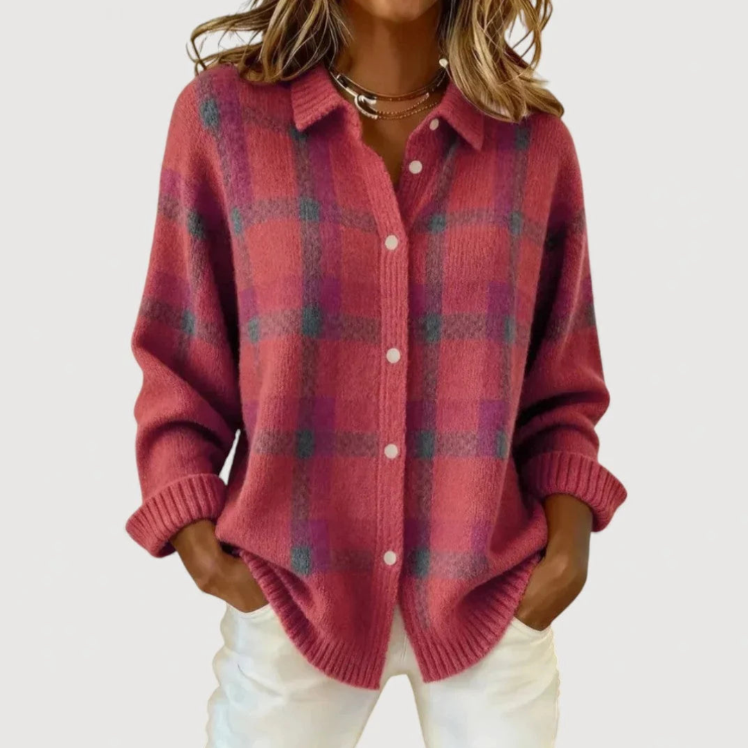 Elmsworth heritage check cardigan