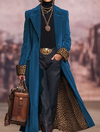 Madison velvet tailored coat