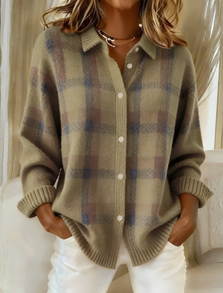 Elmsworth heritage check cardigan