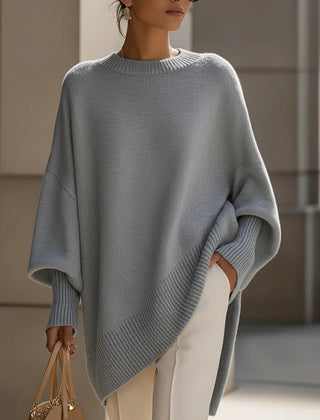 Jennifer oversized draped wide-neck sweater
