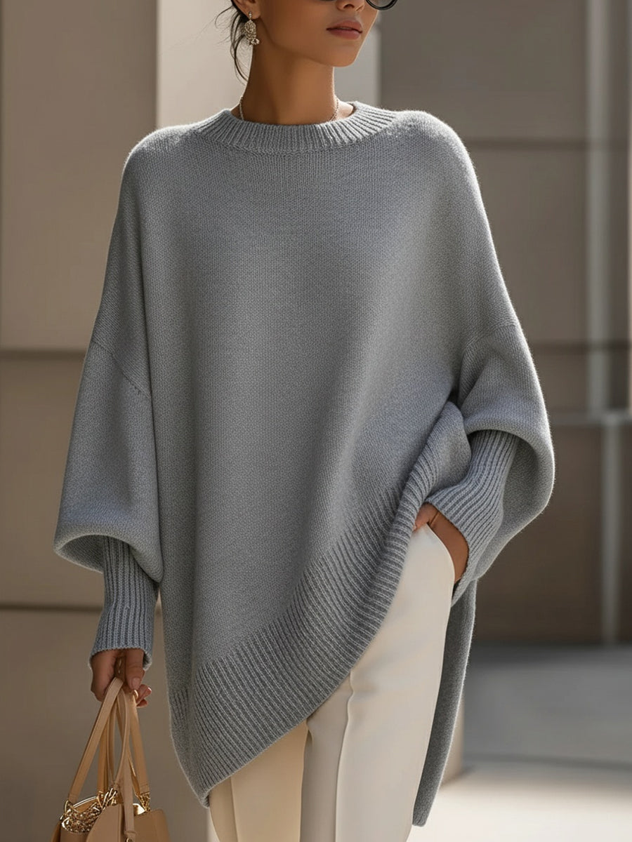 Jennifer oversized draped wide-neck sweater