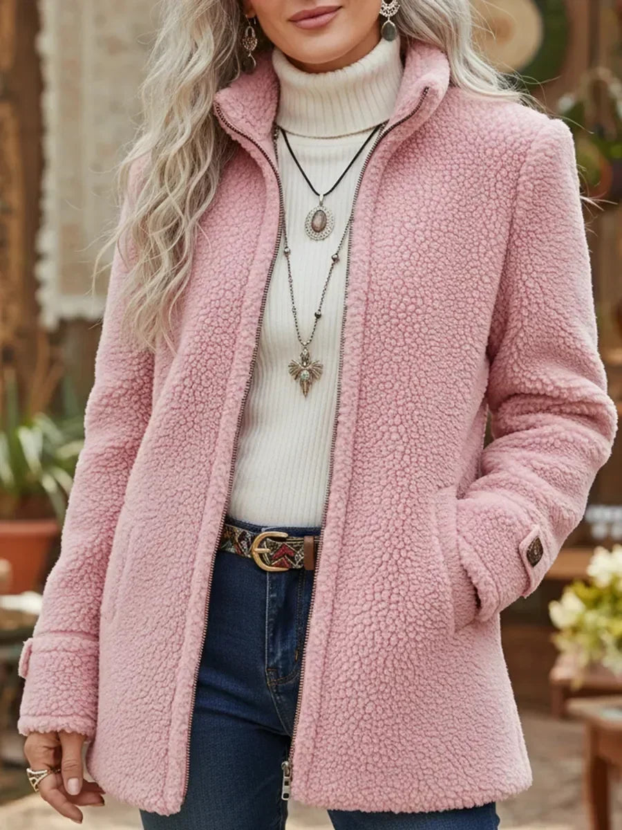 Carissa stand collar jacket