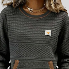 Abigail quilted round-neck sweatshirt