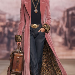 Madison velvet tailored coat