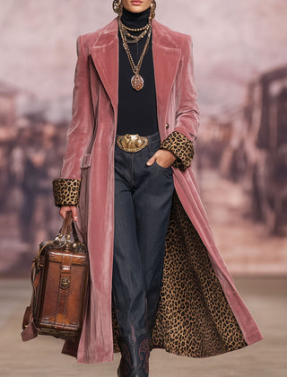 Madison velvet tailored coat