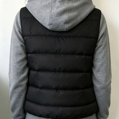 Sabrina colour-block padded jacket with hood