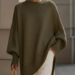 Jennifer oversized draped wide-neck sweater
