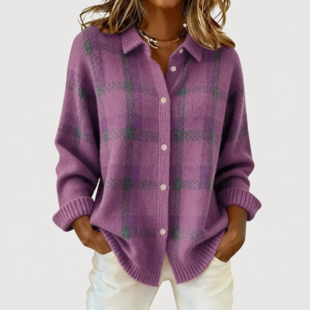 Elmsworth heritage check cardigan
