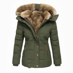 Maybelle hooded quilted winter coat