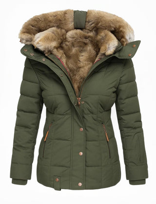 Maybelle hooded quilted winter coat