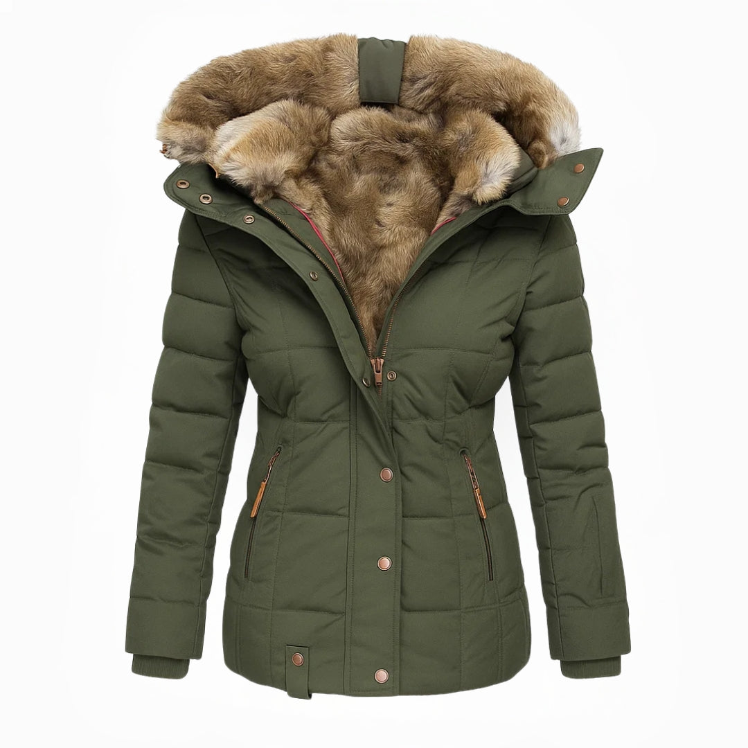 Maybelle hooded quilted winter coat
