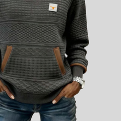 Abigail quilted round-neck sweatshirt