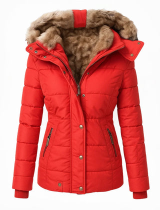 Maybelle hooded quilted winter coat