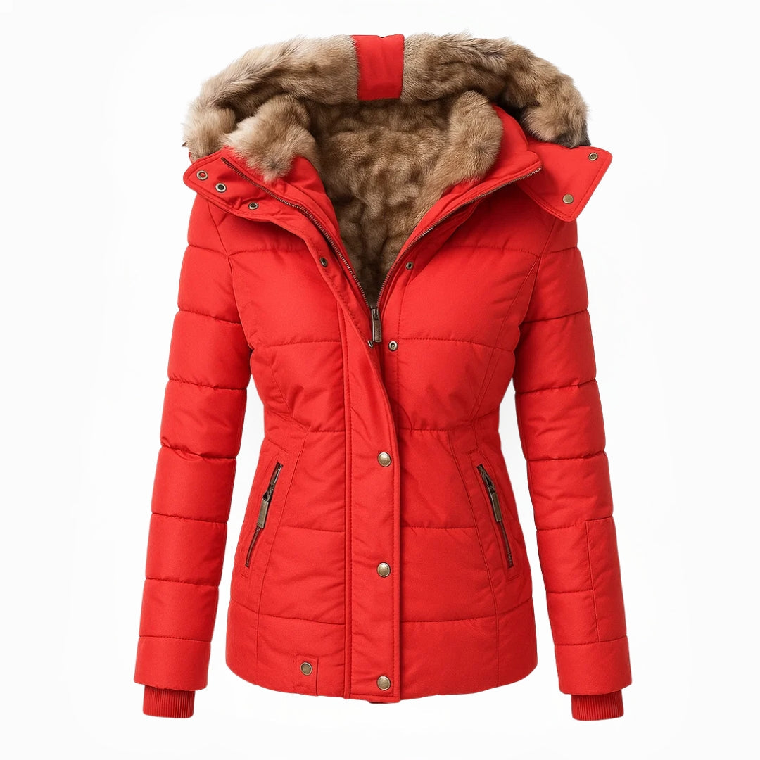Maybelle hooded quilted winter coat