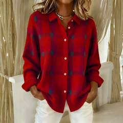 Elmsworth heritage check cardigan