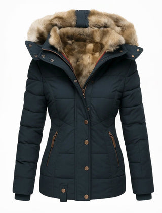 Maybelle hooded quilted winter coat
