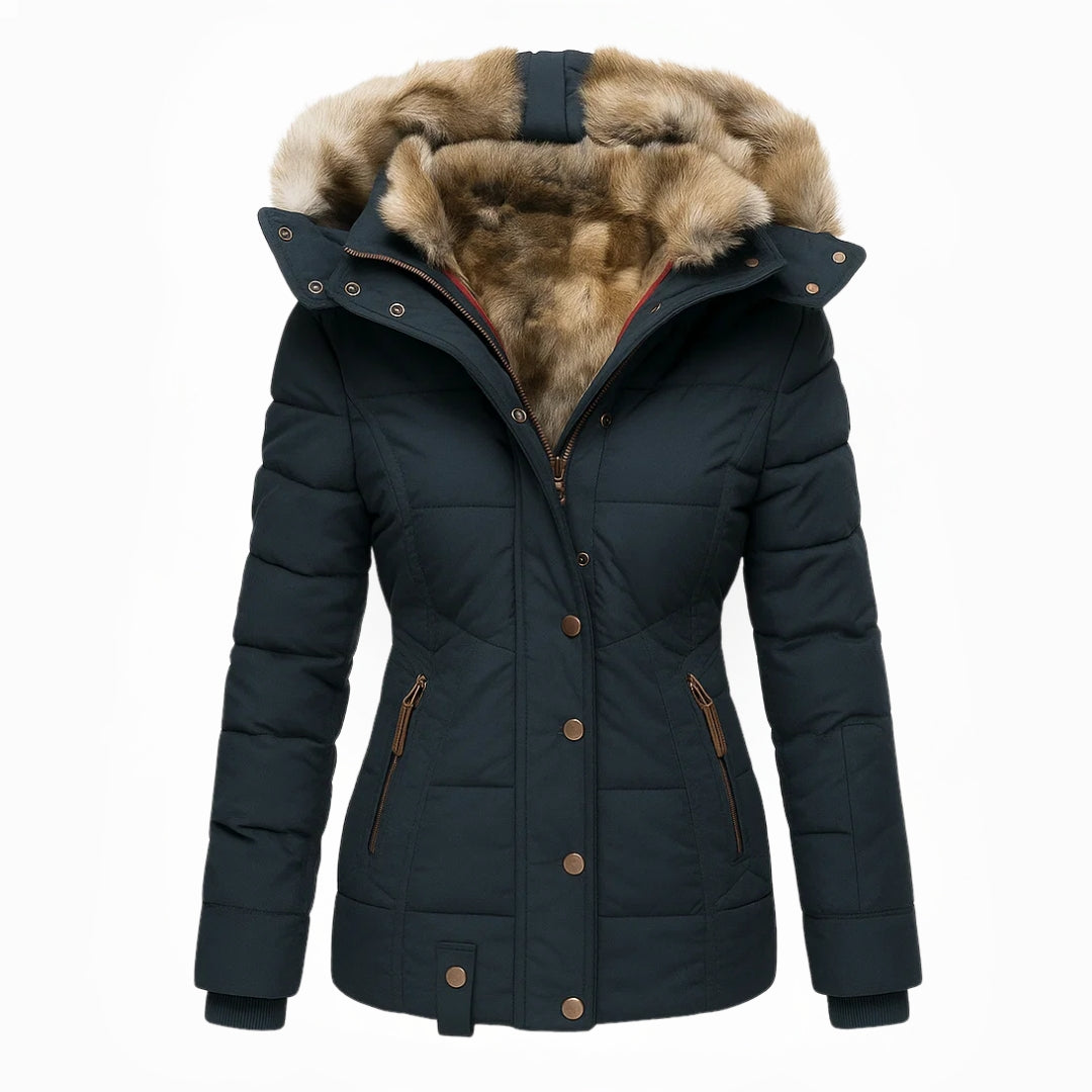 Maybelle hooded quilted winter coat