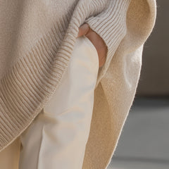 Jennifer oversized draped wide-neck sweater