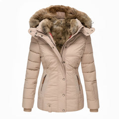 Maybelle hooded quilted winter coat