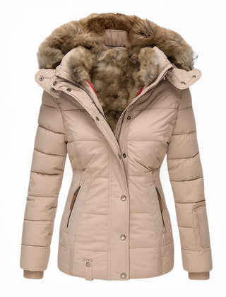 Maybelle hooded quilted winter coat