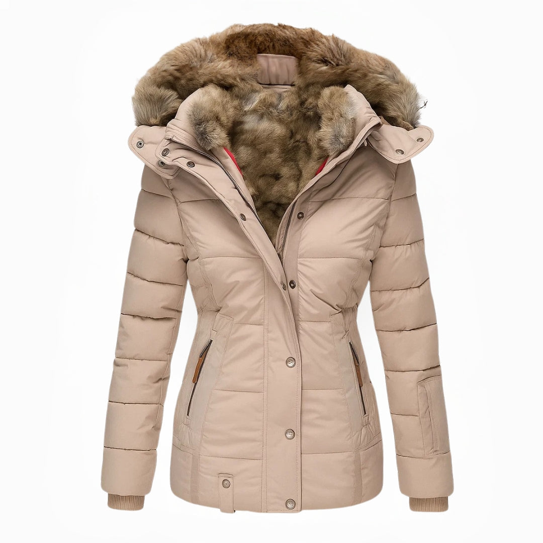 Maybelle hooded quilted winter coat