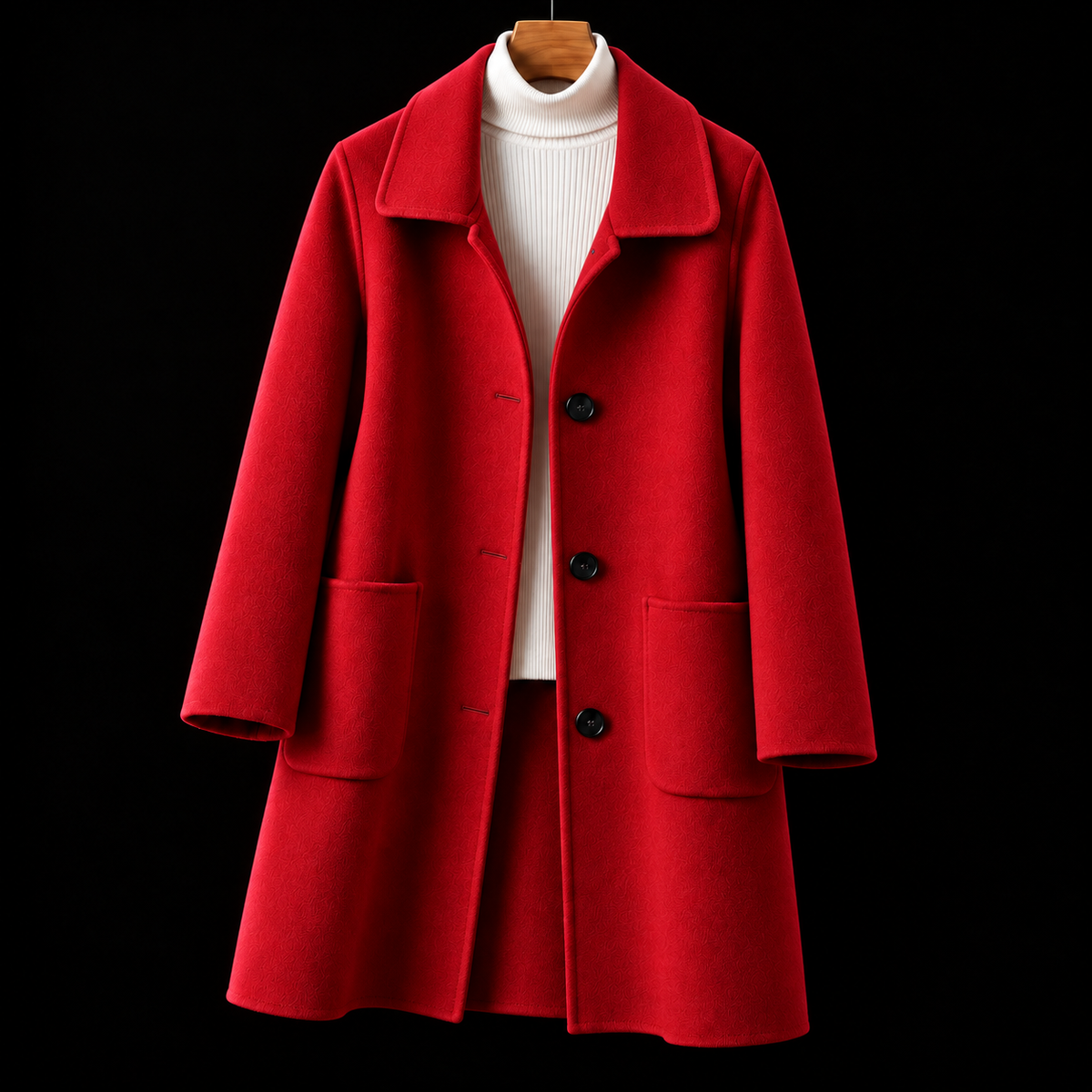 Harriet - Classic Single-Breasted Longline Coat