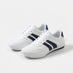 Amber white and navy lightweight trainers