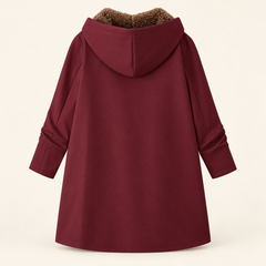 Evelyn sherpa-lined hooded coat