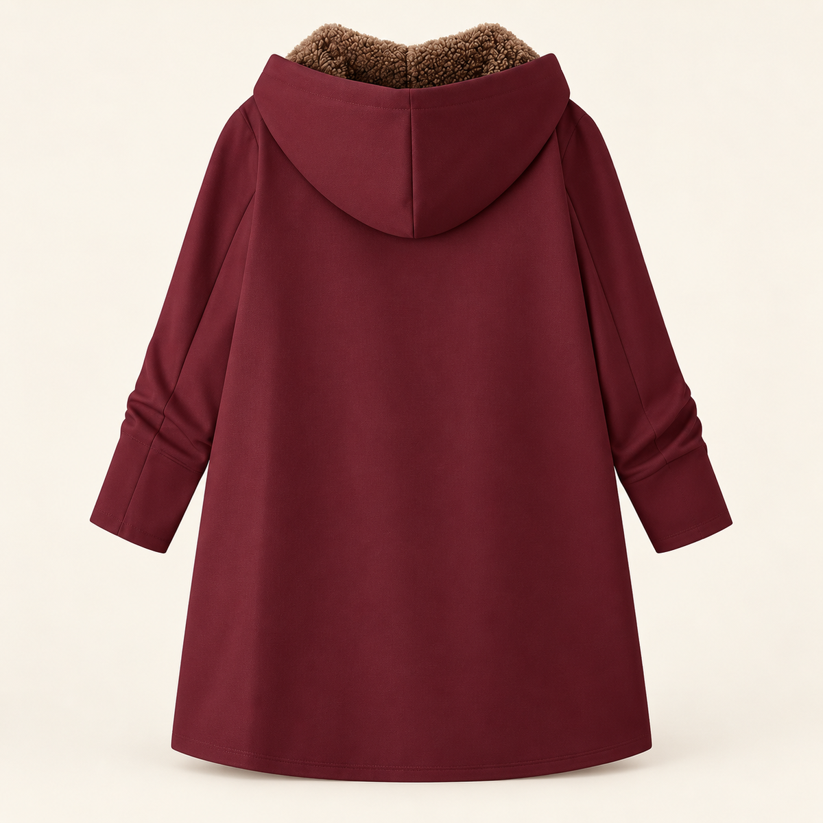 Evelyn sherpa-lined hooded coat