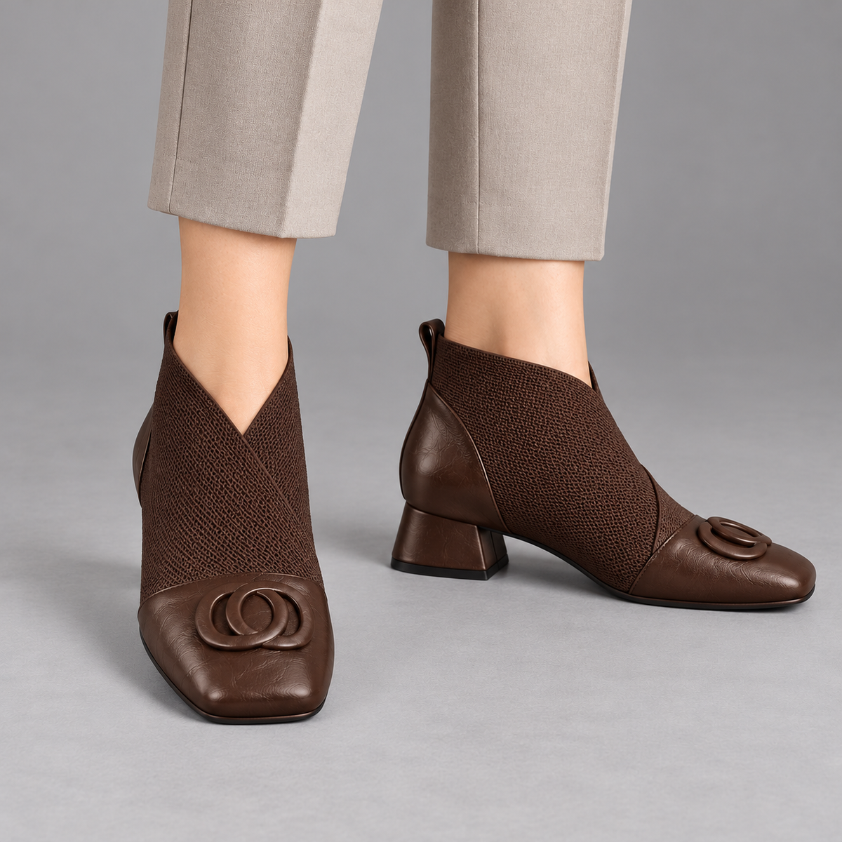 Opium leather-look ankle boots