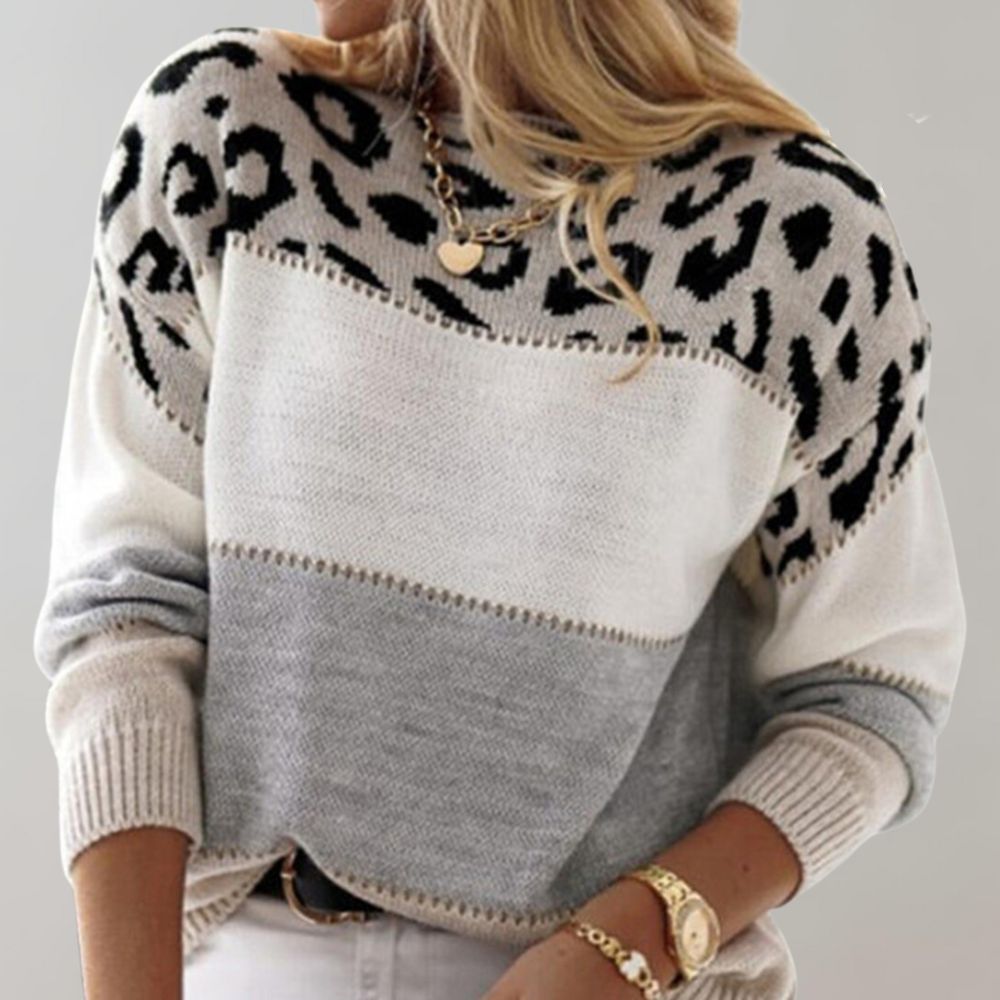 Charlene leopard print sweater