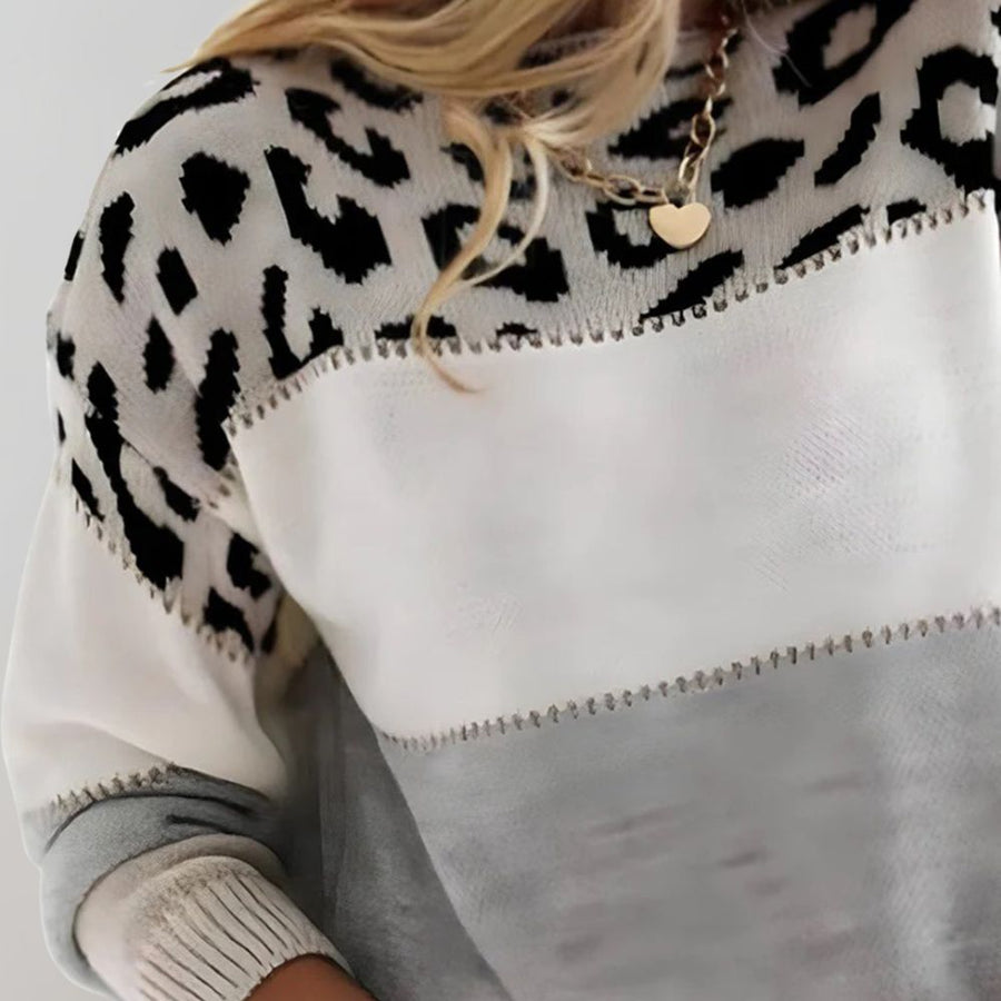 Charlene leopard print sweater