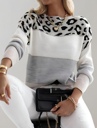Charlene leopard print sweater