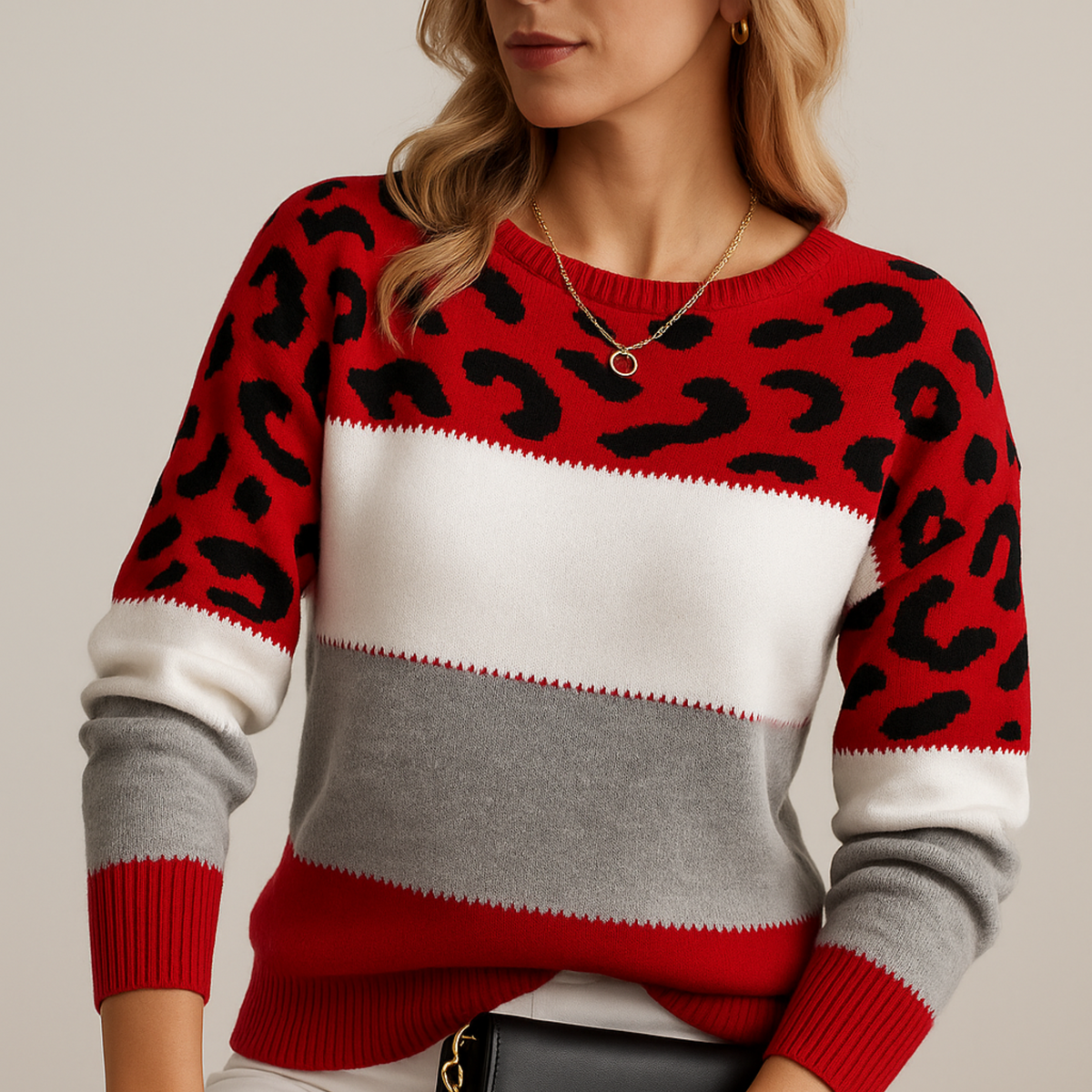 Charlene leopard print sweater