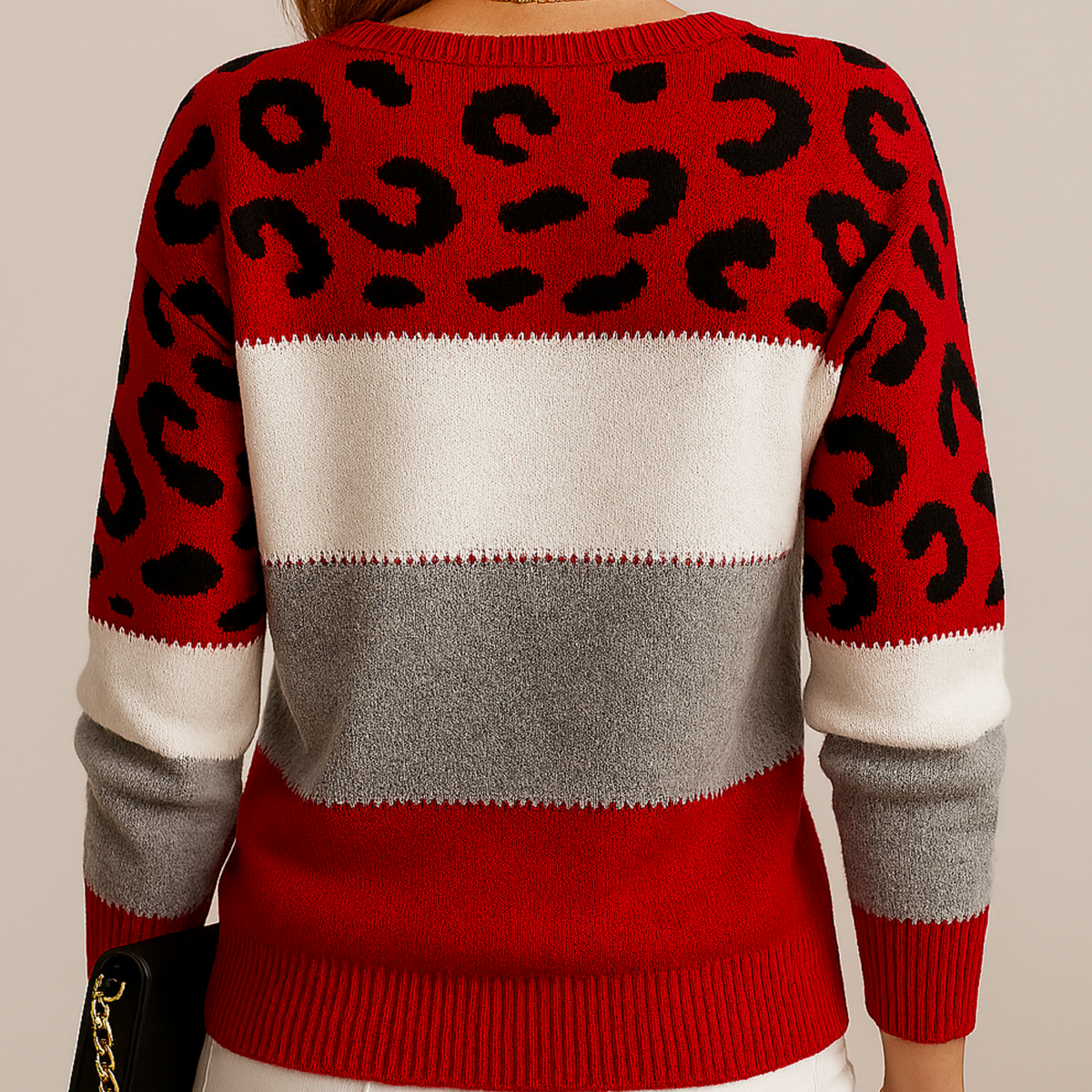 Charlene leopard print sweater
