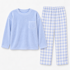 Maribel checked long-sleeve pyjama set