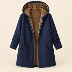Evelyn sherpa-lined hooded coat