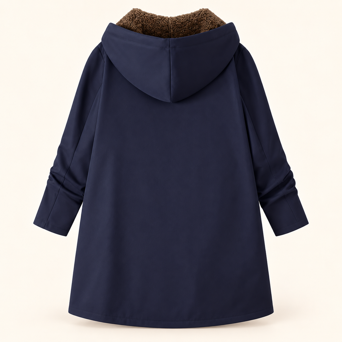 Evelyn sherpa-lined hooded coat