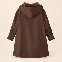 Evelyn sherpa-lined hooded coat