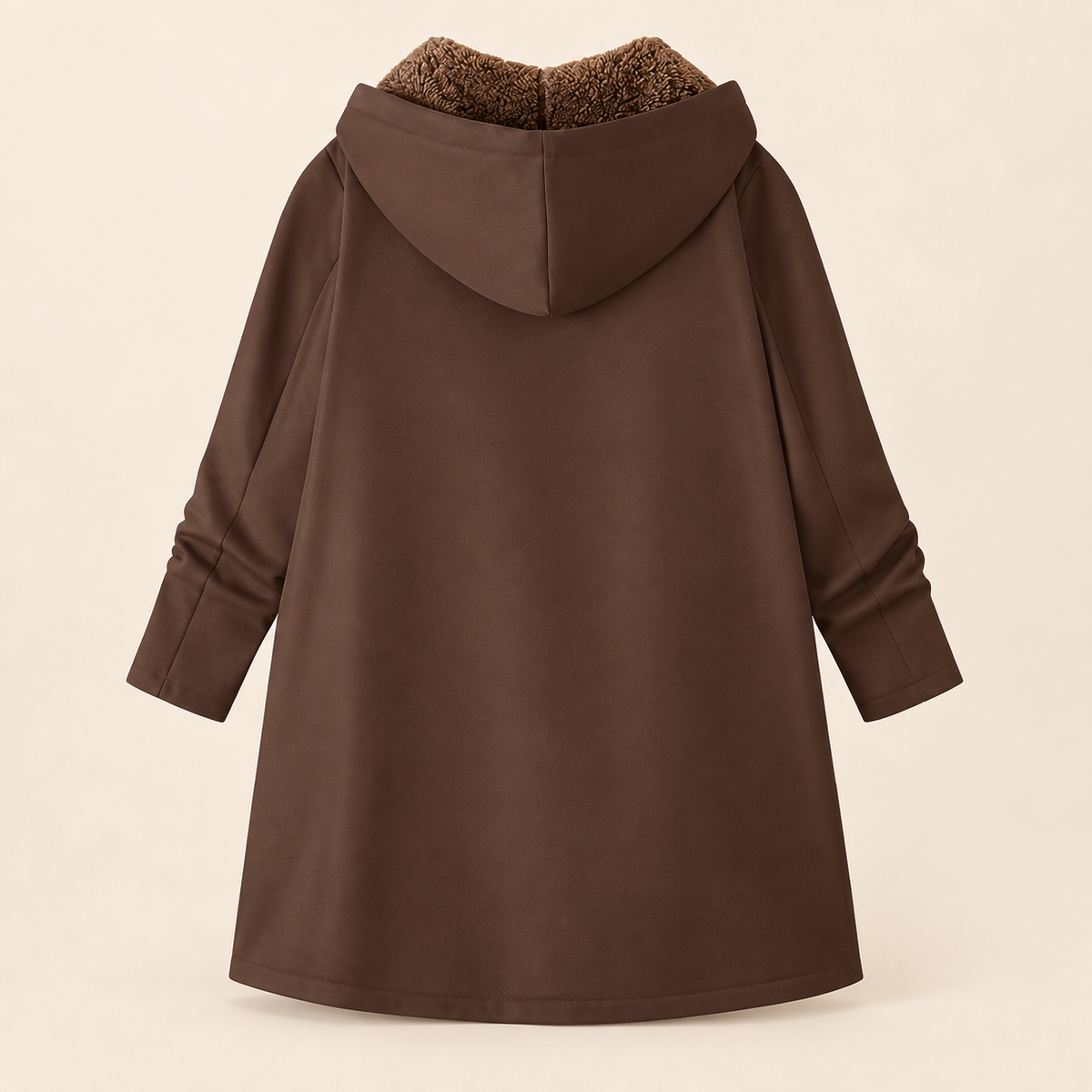 Evelyn sherpa-lined hooded coat
