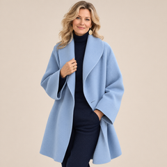 Jane wind-resistant shawl collar coat