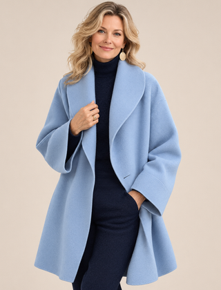 Jane wind-resistant shawl collar coat