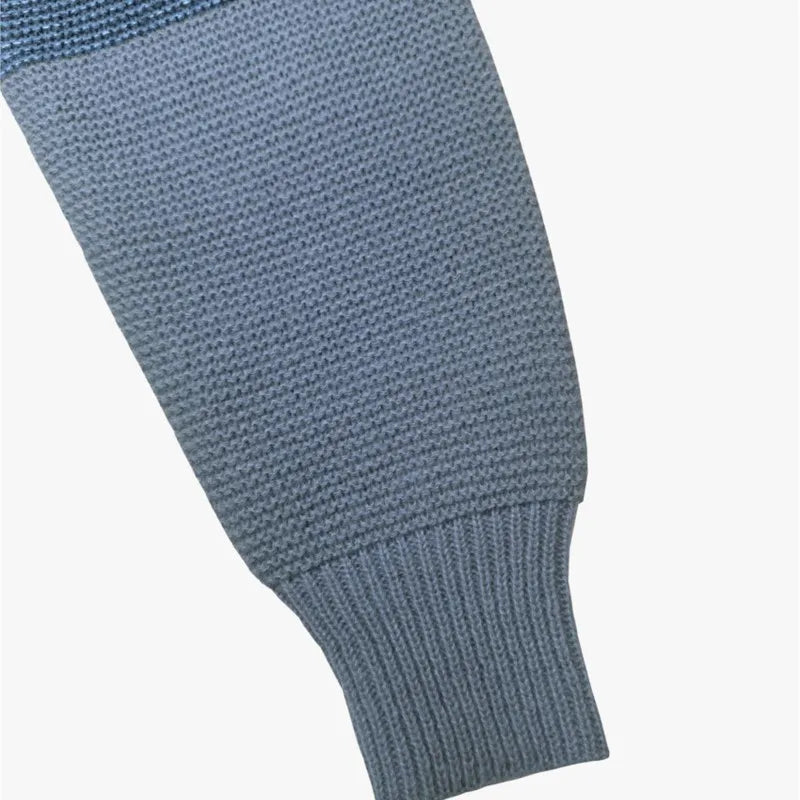 Nancy knitted patchwork sweater